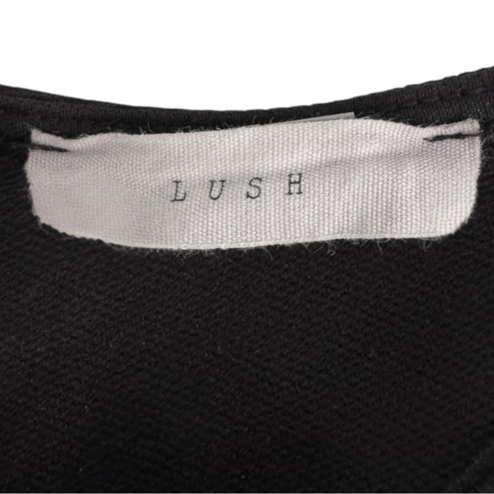 Lush Black Peplum Dress - Picture 4 of 4
